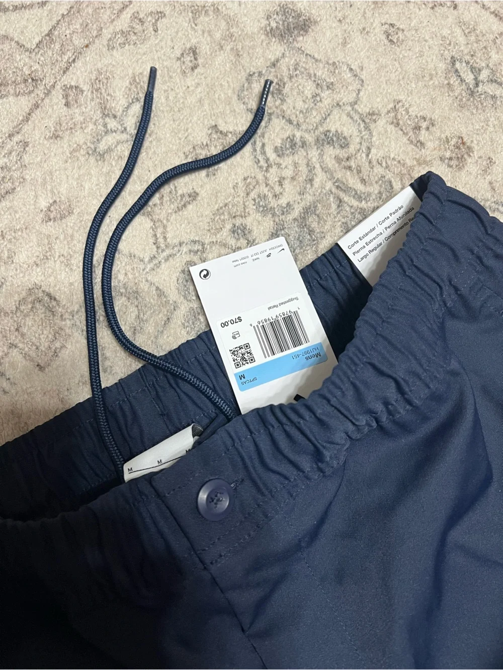 Nike Men's Club Woven Tapered Pants Navy